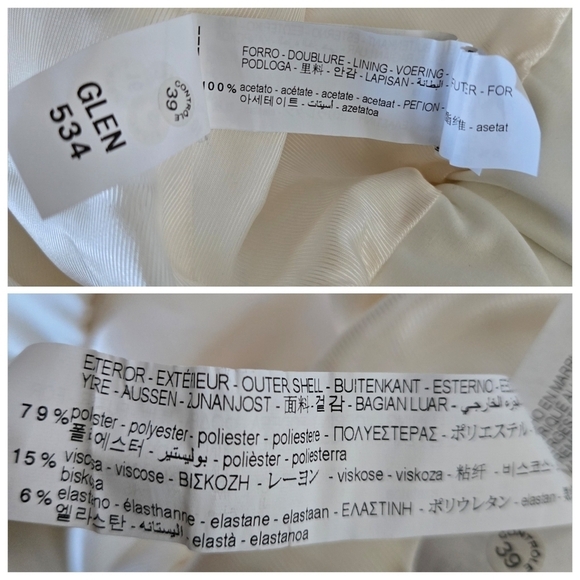 New Zara Longline Patch Pockets Oyster White Bomber Jacket Blogger Fav Small - Picture 17 of 17